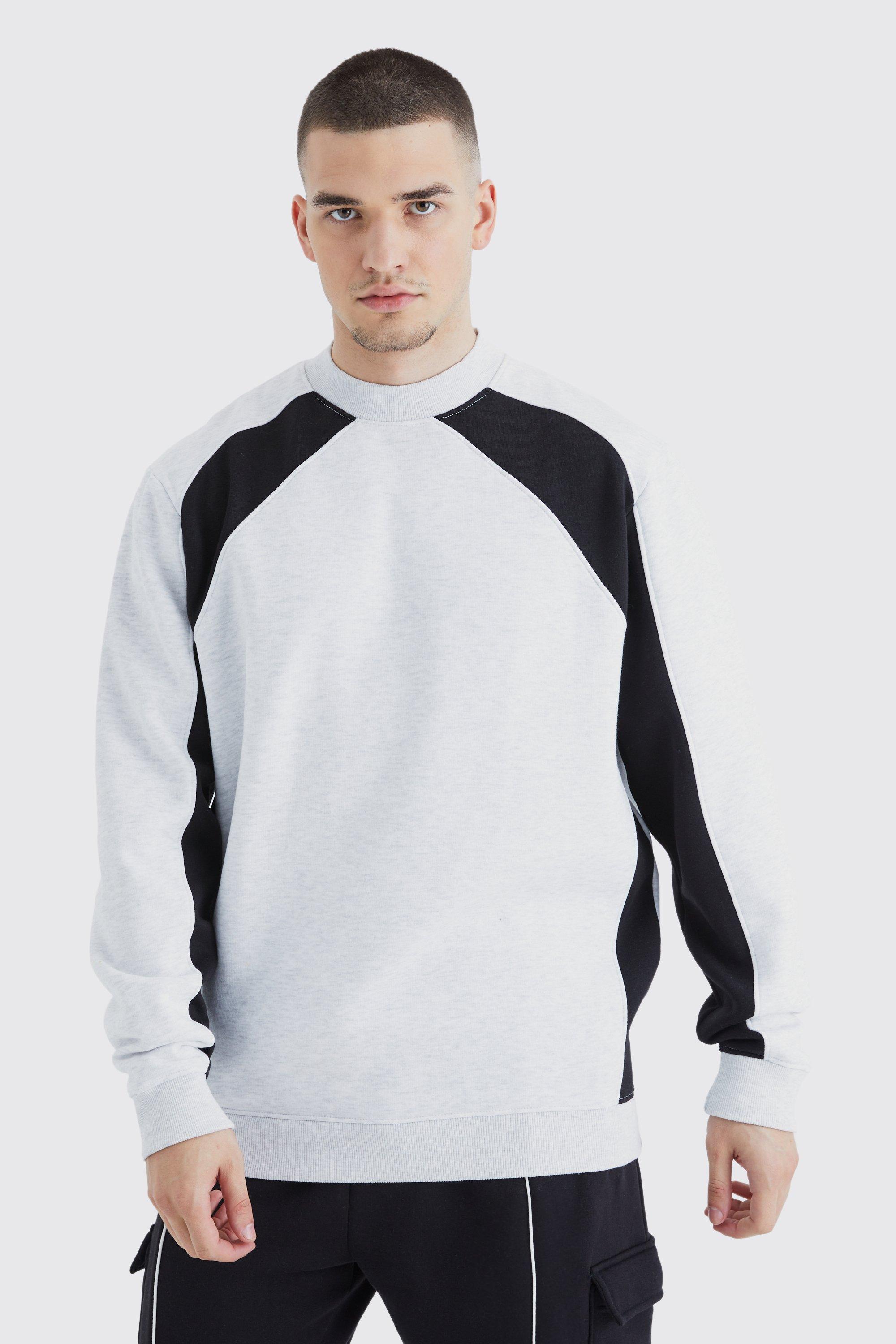 Boohooman grey sweatshirt hot sale